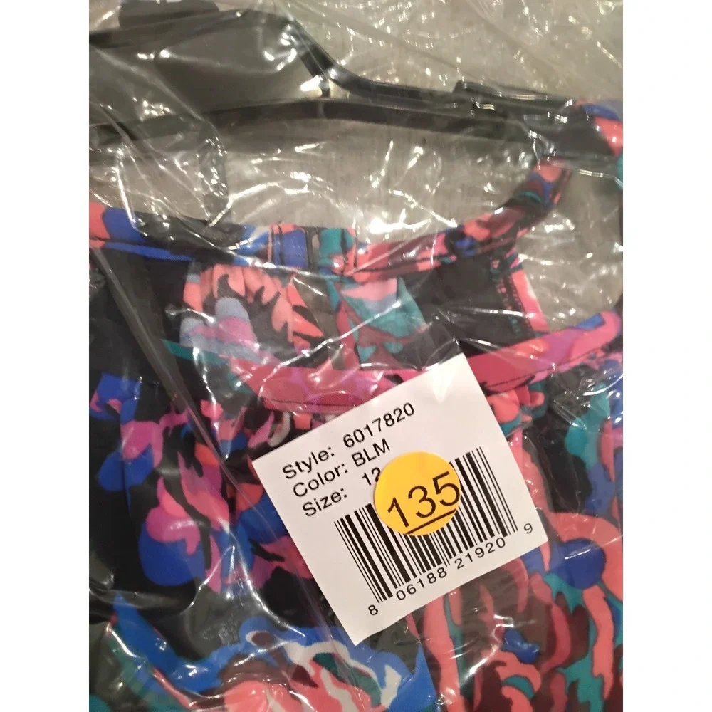 Magicsuit Women Black Floral High Neck One Piece Swimsuit Size 12 6017820 New - Picture 4 of 8